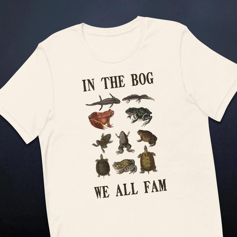 Funny Frog Shirt In The Bog We All Fam Reptile Shirt